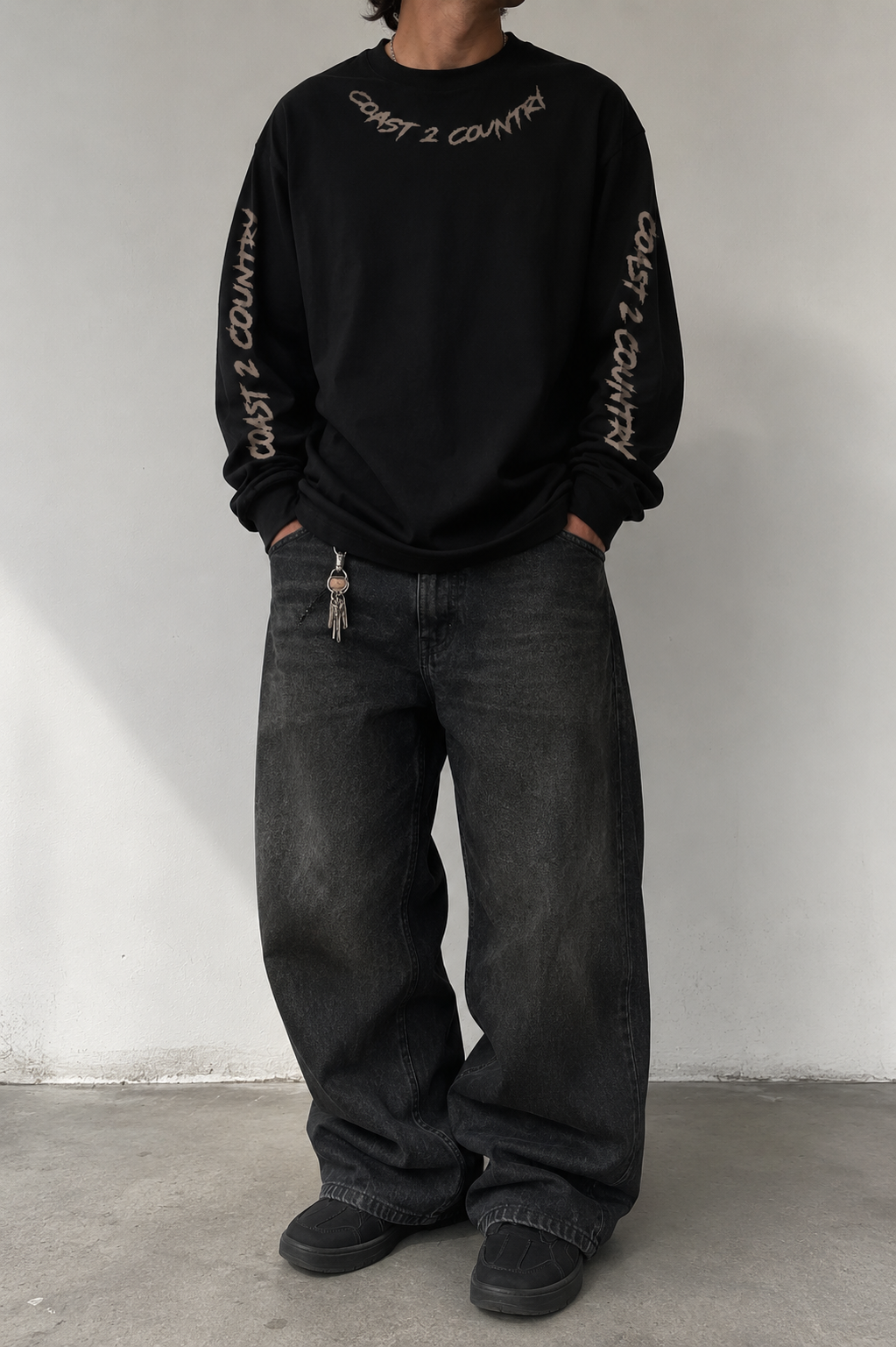 KHAKI DROP LONG SLEEVE