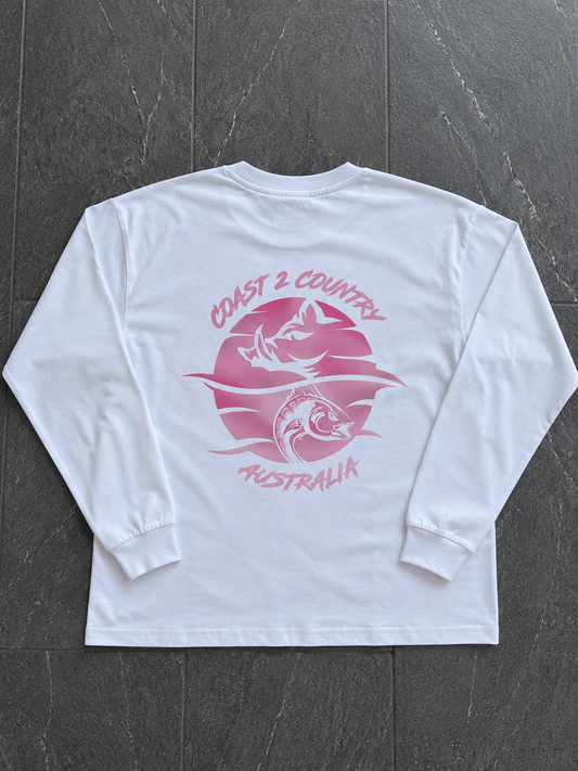 Long sleeve Pink Logo