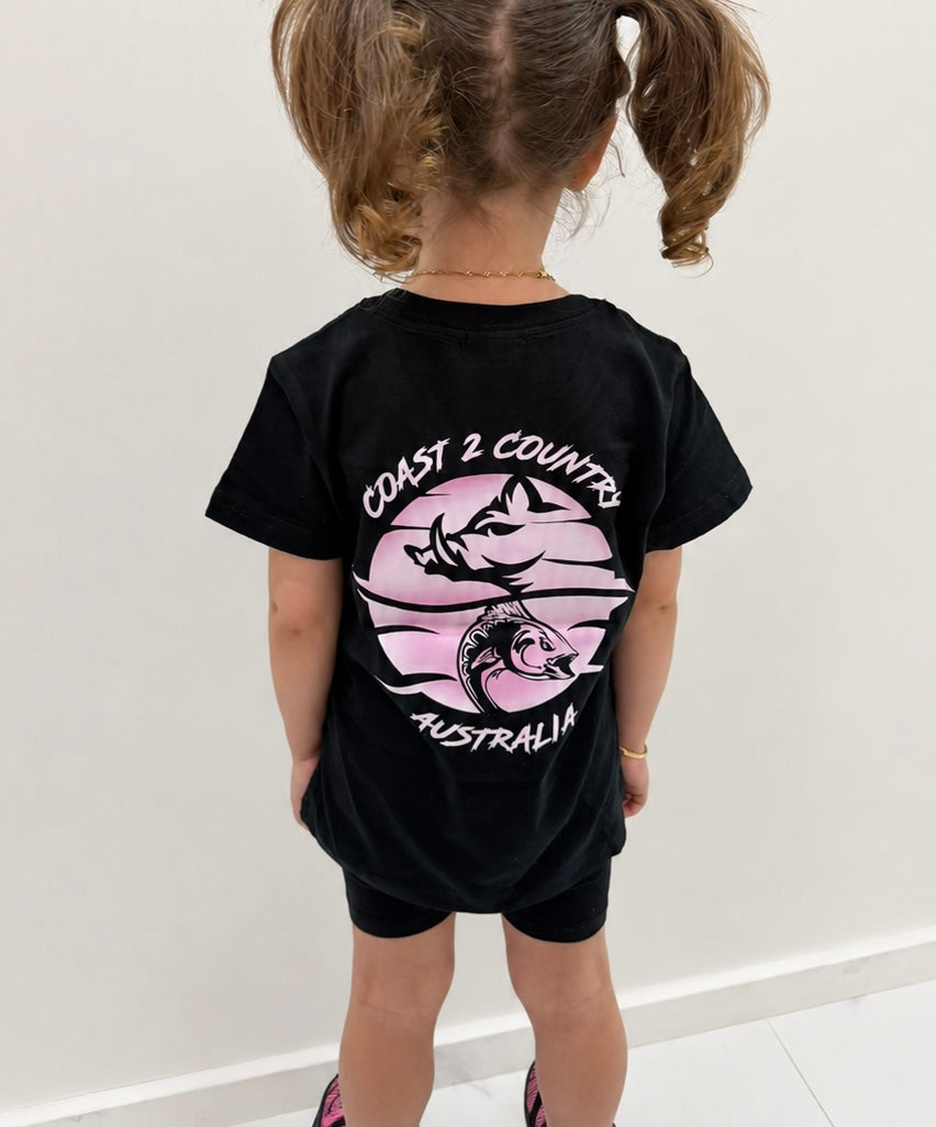 06 SHORT SLEEVE Pink LOGO