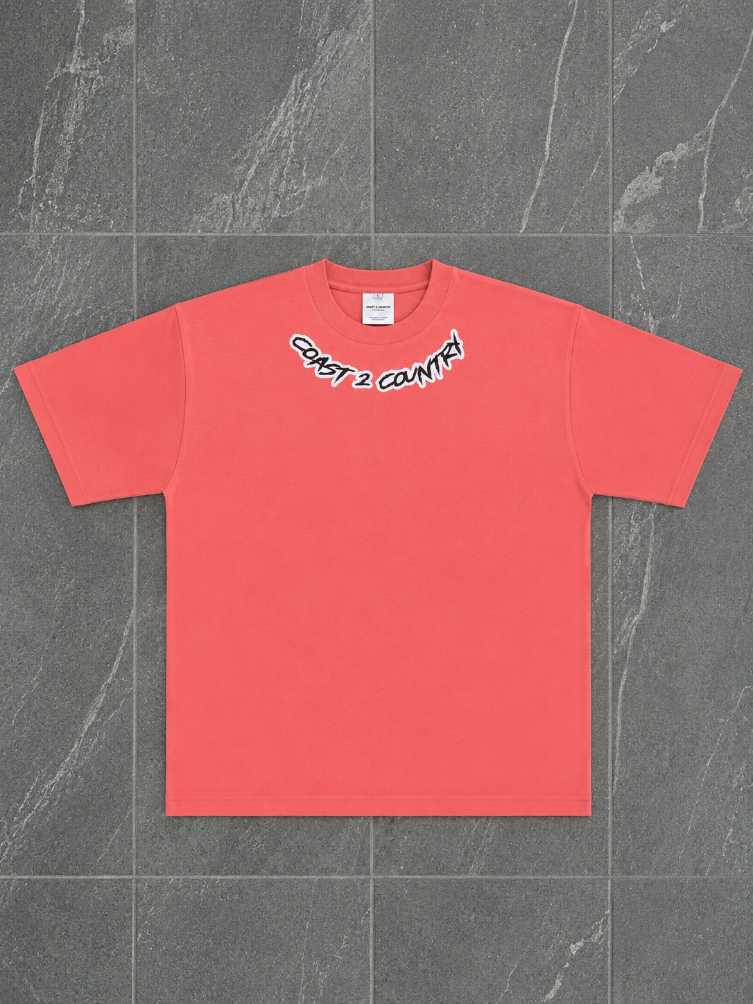 PEACH POWDER BLUE Tee