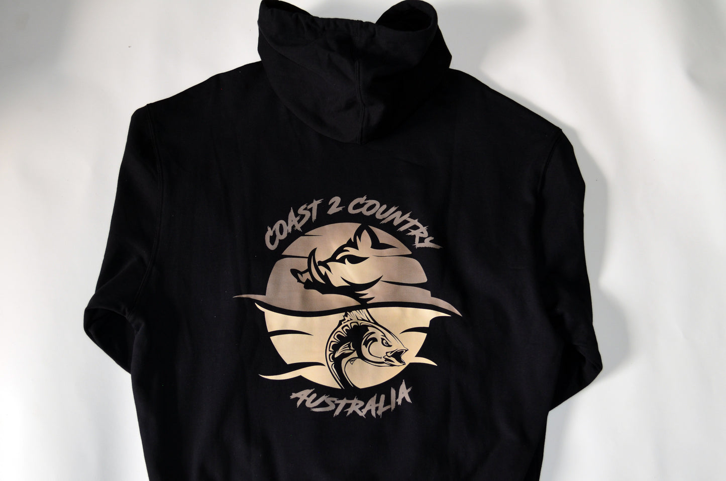 KHAKI LOGO HOODIE