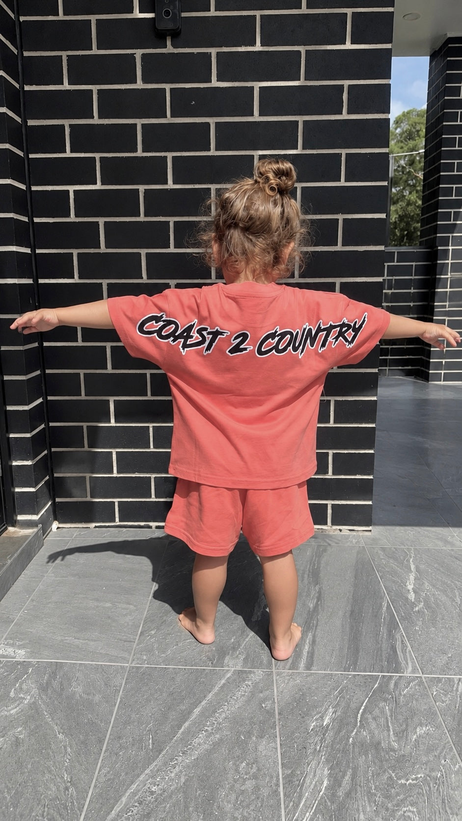 PEACH POWDER BLUE Tee